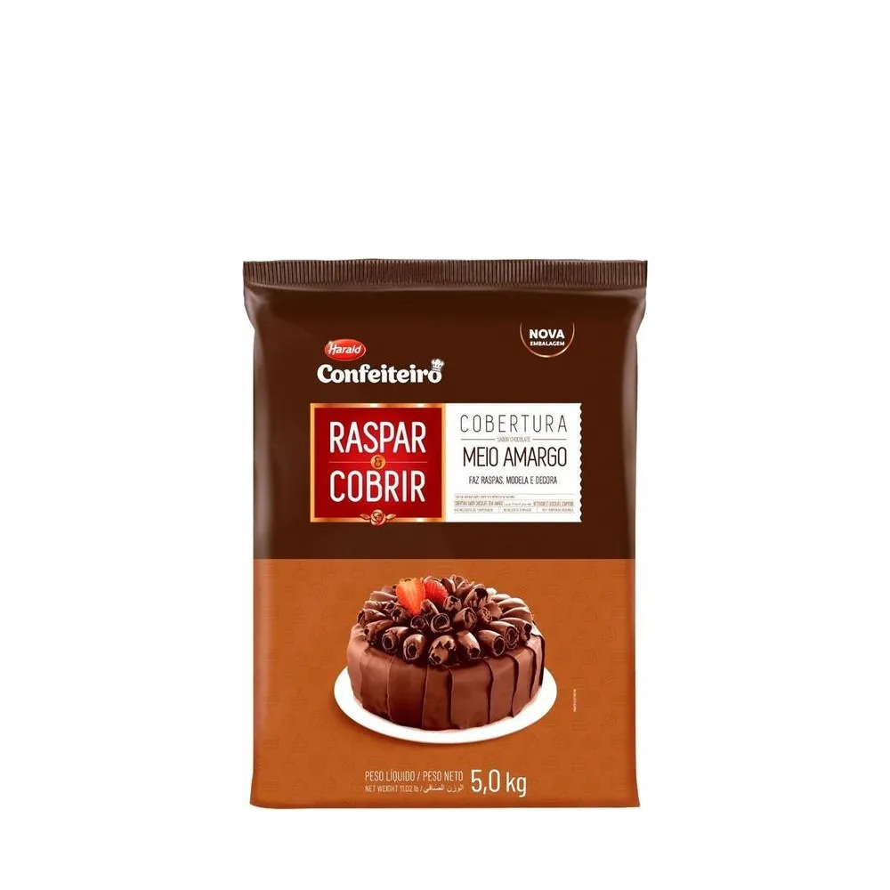 HARALD BARRA RASPAR MEIO AMARGO 5KG