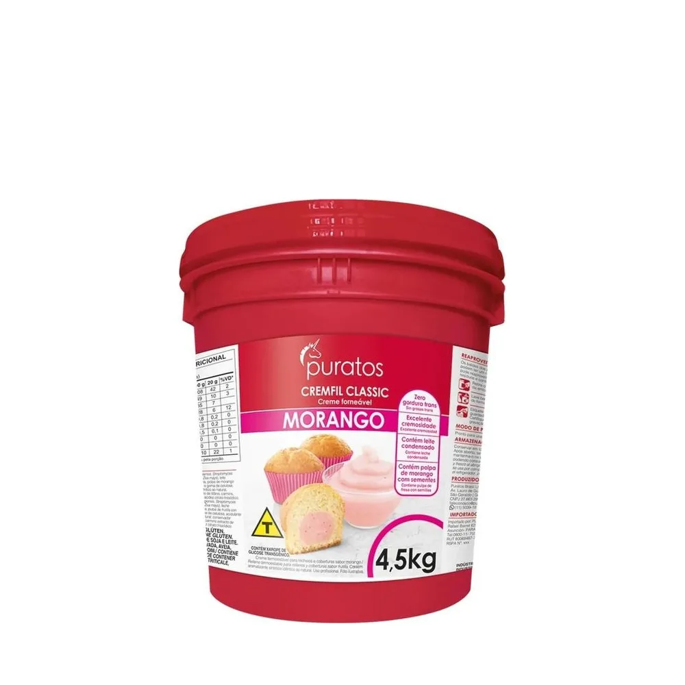 CREMFIL CLASSIC PURATOS MORANGO 4,5K